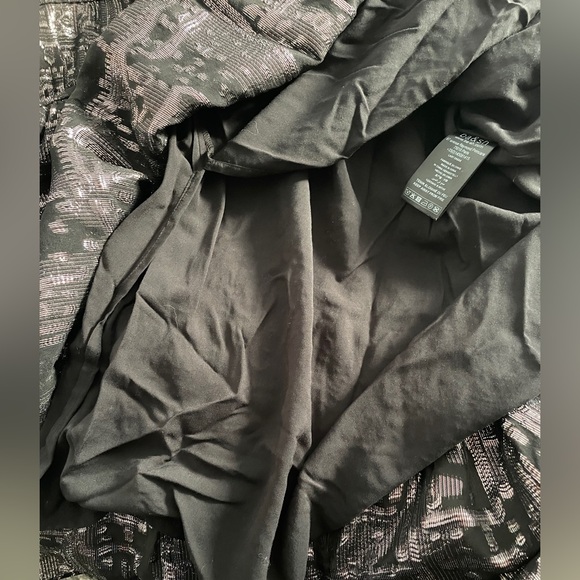 Ba&sh Sophie Tiered Dress. Size XS . Black and metallic silver. - Picture 11 of 15